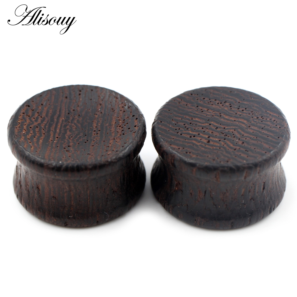 Alisouy 2pcs 6-22mm 우드 더블 플레어  - Body Jewelry Gauges 리뷰 및 가격