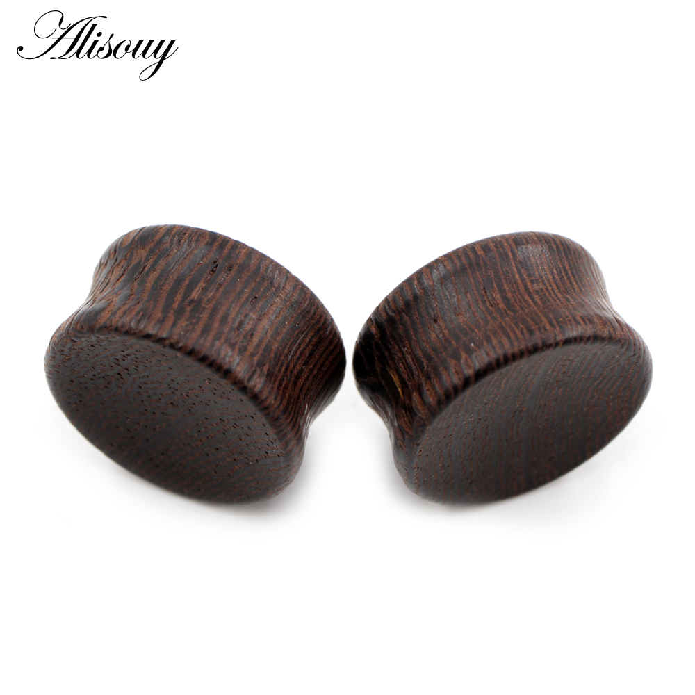 Alisouy 2pcs 6-22mm 우드 더블 플레어  - Body Jewelry Gauges 리뷰 및 가격