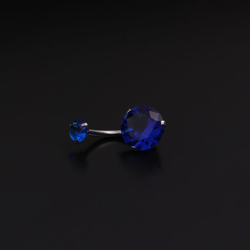 14G 배꼽 링 수술용 스테인리스 스틸 라운드 큐빅 지 - Body Jewelry For Sensitive Skin 리뷰 및 가격