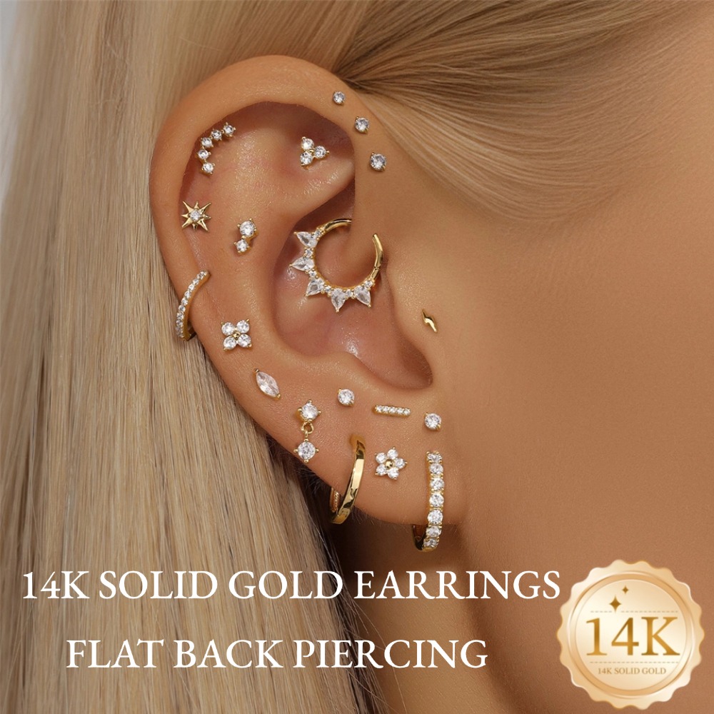 디에쉬인 14K 순금 여성용 연골 피어싱 귀걸이 헬릭스 - Septum Clicker Ring 리뷰 및 가격