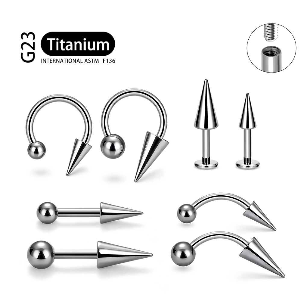 1Pcs 임플란트 그레이드 F136 티타늄 고딕 스파이 - Body Jewelry Implant Grade 리뷰 및 가격