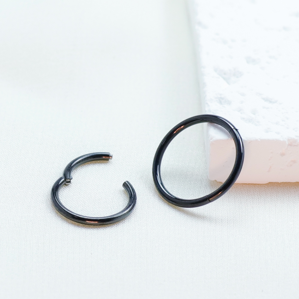 F136 티타늄 피어싱 블랙 코 링 임플란트 그레이드  - Body Jewelry Implant Grade 리뷰 및 가격
