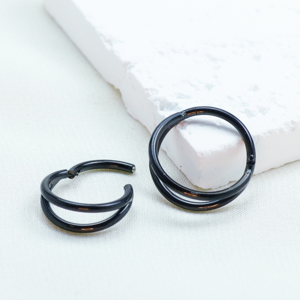 F136 티타늄 피어싱 블랙 코 링 임플란트 그레이드  - Body Jewelry Implant Grade 리뷰 및 가격