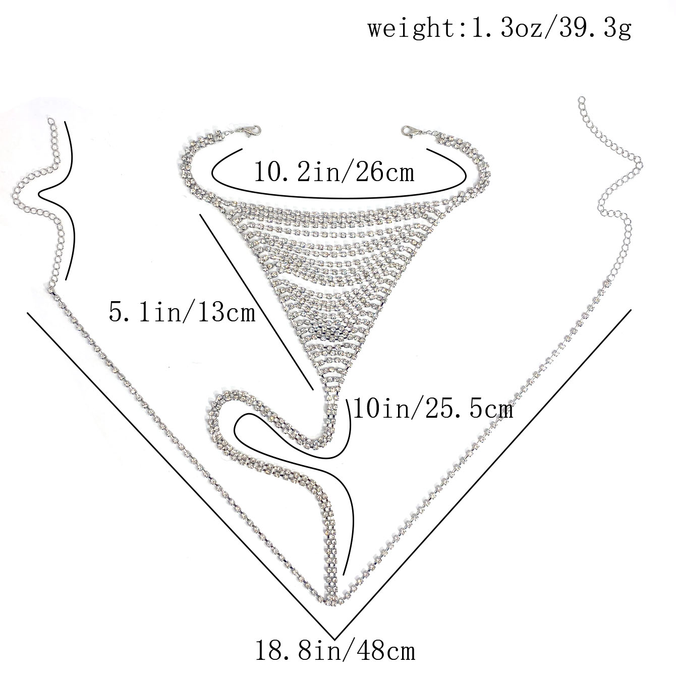 섹시한 프라이빗 라인스톤 여성용 G-스트링 바디 체인  - Body Jewelry Rhinestone 리뷰 및 가격