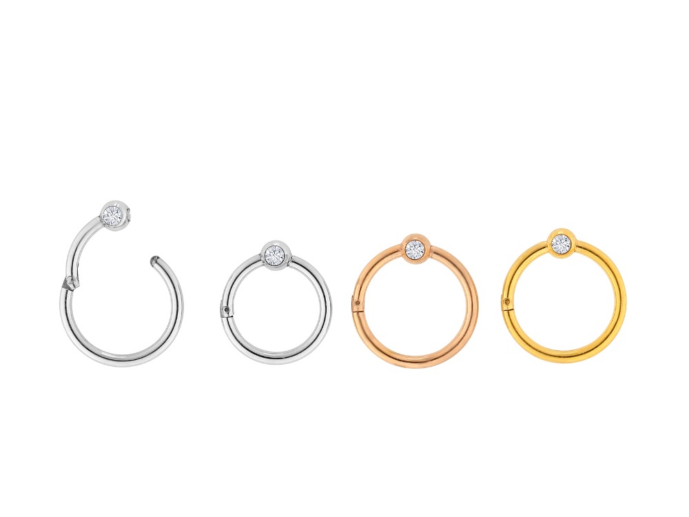 수술용 강철 보석 심리스 힌지 세그먼트 링 클리커, 연 - Clicker Ring Seamless 리뷰 및 가격