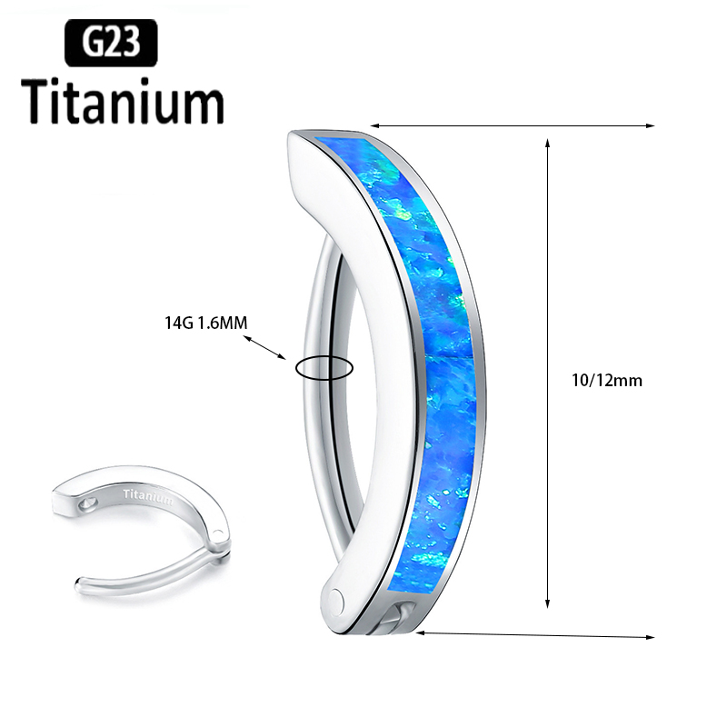 1PC 14G 임플란트 등급 G23 티타늄 배꼽 링 클 - Body Jewelry Implant Grade 리뷰 및 가격
