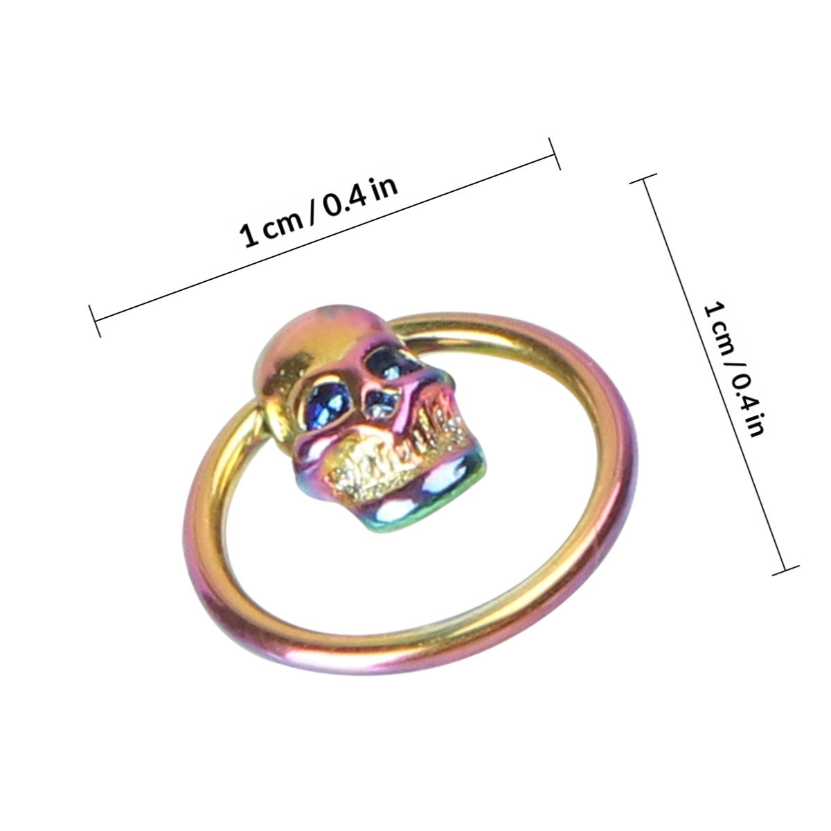 1개입 해골 모양 코 피어싱 링, 알레르기 방지 스테인 - Body Jewelry Ideas 리뷰 및 가격