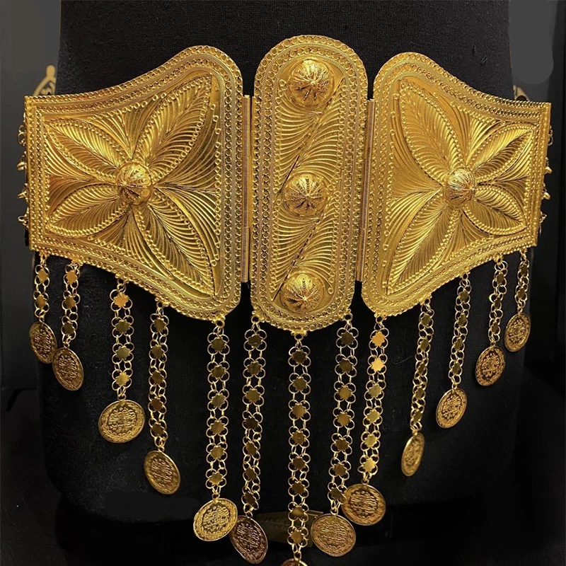 쿠르디쉬 럭셔리 웨딩 쥬얼리 골드 도금 체인 벨트, 신 - Body Jewelry Luxury 리뷰 및 가격