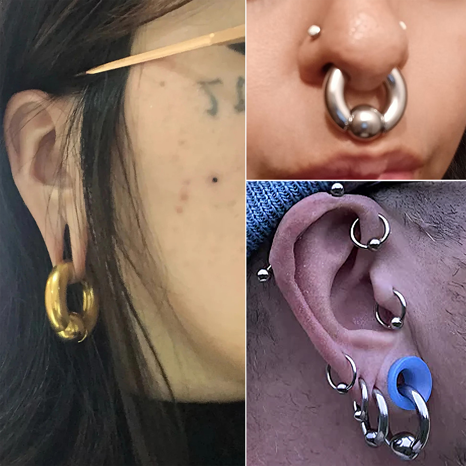 1Pc 00G-0G-12G 대형 게이지 Septum 피 - Body Jewelry Gauges 리뷰 및 가격