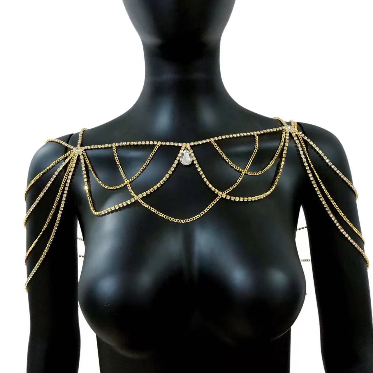 핫세일 폭발적인 인기 기하학적 라인스톤 맞춤형 멀티 레 - Body Jewelry Rhinestone 리뷰 및 가격