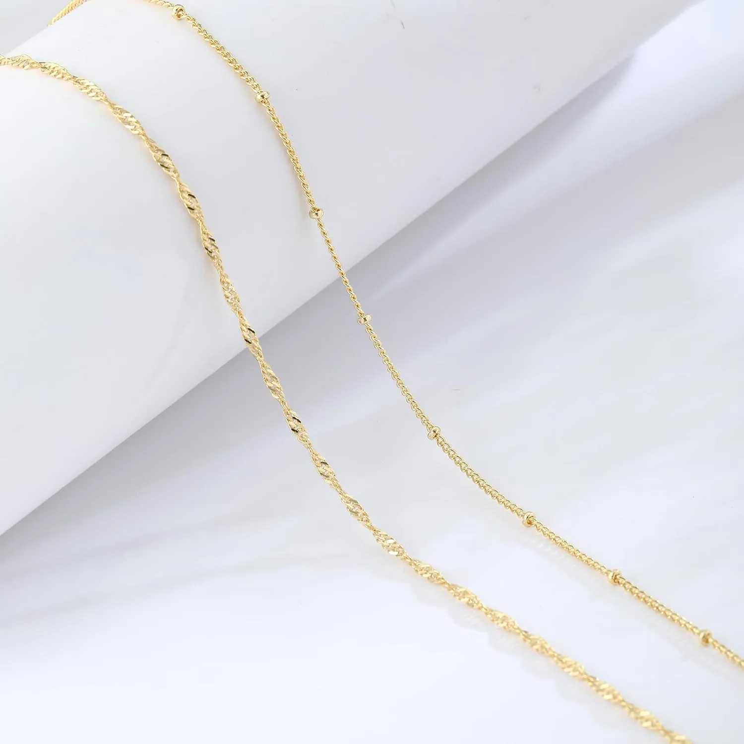 14k 금도금 26-33인치 조절 가능한 허리 비즈 체 - Body Jewelry Women 리뷰 및 가격