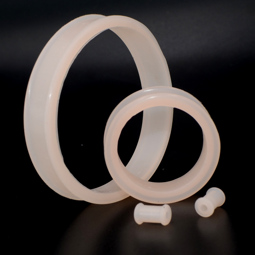 1 쌍 3mm-76mm 큰 크기 중공 검은 실리콘 유연 - Body Jewelry Gauges 리뷰 및 가격