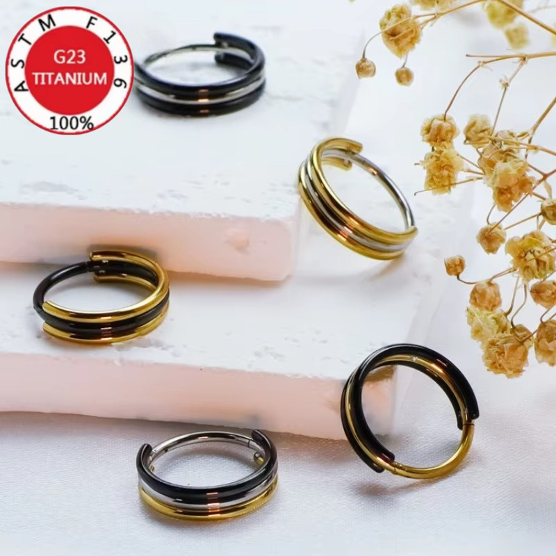 2개 또는 5개 세트, 16G, G23 티타늄 소재,  - Clicker Ring Seamless 리뷰 및 가격